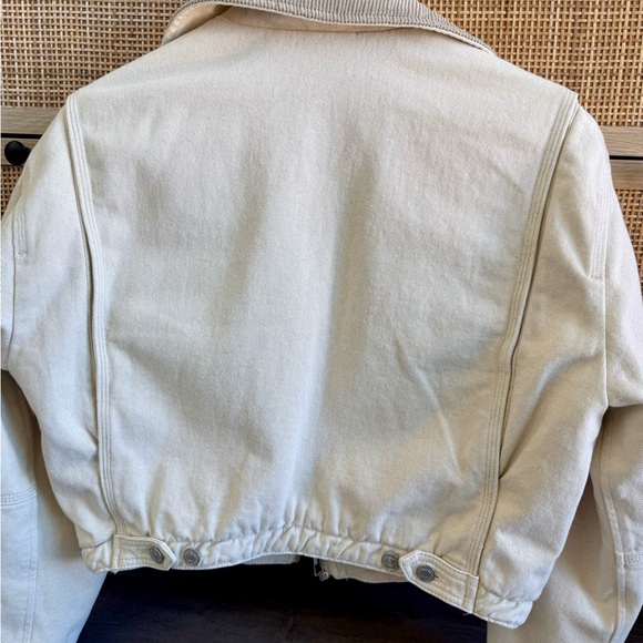 Abercrombie & Fitch Women's Beige Bomber Jacket - Picture 2 of 6